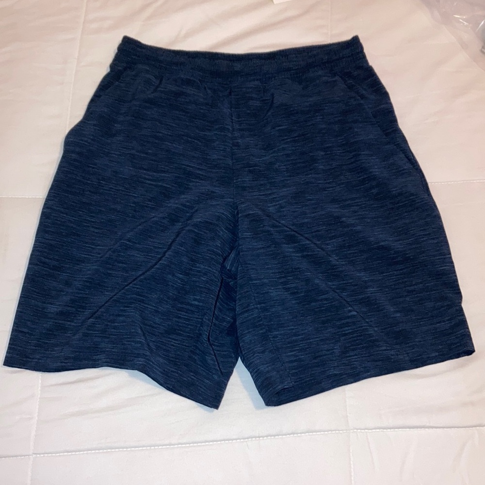 Lululemon Pacebreaker Lined Shorts 9 inch Inseam Heather Navy Blue Like New